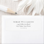 Simple Minimal Elegant Custom Name Return Address<br><div class="desc">Customise with your own name and address. Perfect for your business or personal stationery needs.</div>