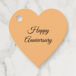 Simple minimal elegant  happy anniversary gift tag