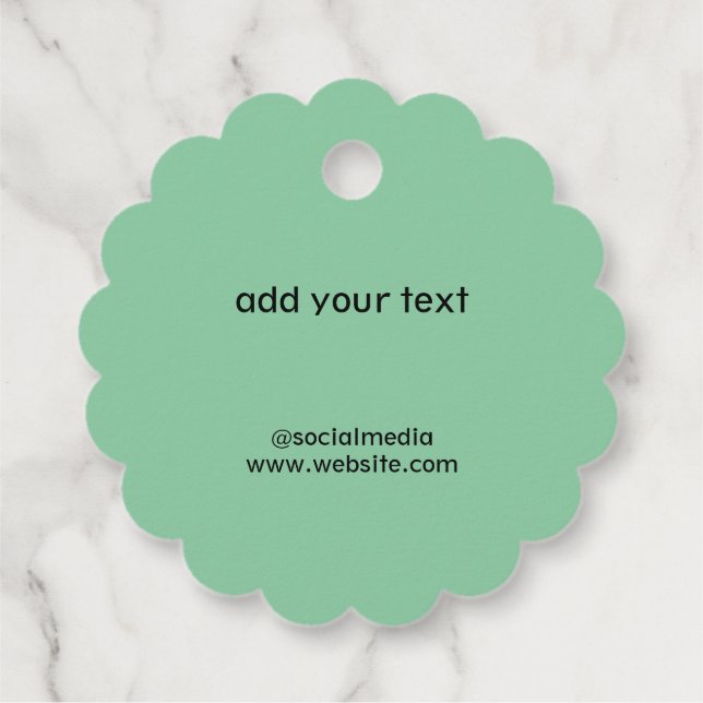 Simple minimal elegant  merry christmas gift tag (Back)