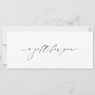 Simple Minimal Elegant Modern Gift Certificate