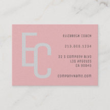 Simple Minimal Elegant Pastel Red Grey