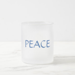 Simple minimal elegant thank you elegant custom  c frosted glass coffee mug