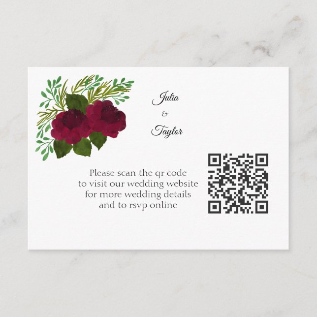 Simple Minimal Enclosure Card (Front)