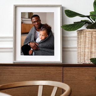 Simple Minimal Full Custom Photo Keepsake Poster