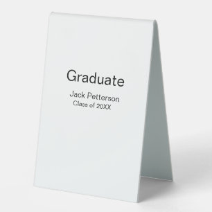 simple minimal graduate add name modern class