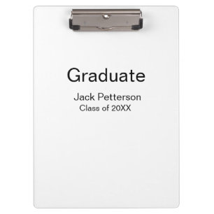 simple minimal graduate add name modern class  clipboard
