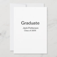 simple minimal graduate add name modern class