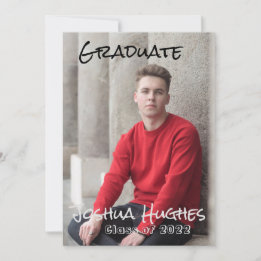 Simple Minimal Graduation Invitation