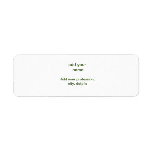 Simple minimal green add your text name photo cust