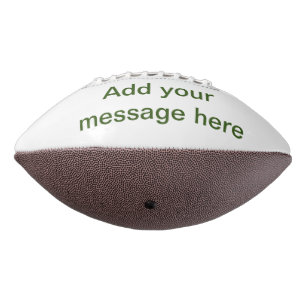Simple minimal green add your text name photo cust american football