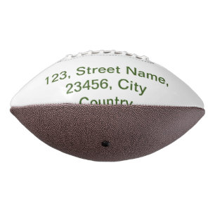 Simple minimal green add your text name photo cust american football