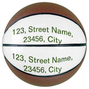 Simple minimal green add your text name photo cust basketball