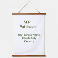 Simple minimal green add your text name photo cust