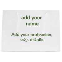 Simple minimal green add your text name photo cust