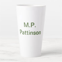 Simple minimal green add your text name photo cust