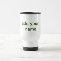 Simple minimal green add your text name photo cust