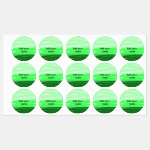Simple minimal green shade add name text logo thro
