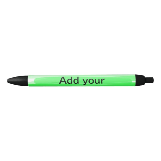 Simple minimal green shade add name text logo thro black ink pen (Front)