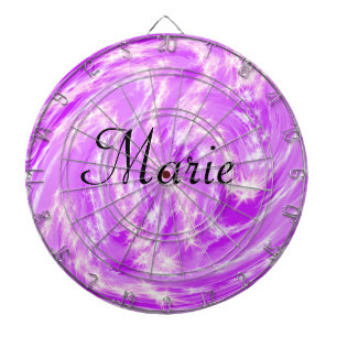 simple minimal light pastel pink add your name th dartboard