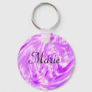 simple minimal light pastel pink add your name  th key ring