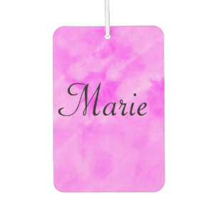 simple minimal light pastel pink add your name thr car air freshener