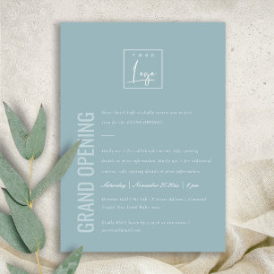 Simple Minimal Logo Business Grand Opening Invite