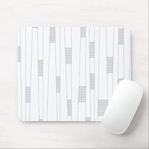 Simple, minimal, modern line graphic pattern mouse mat