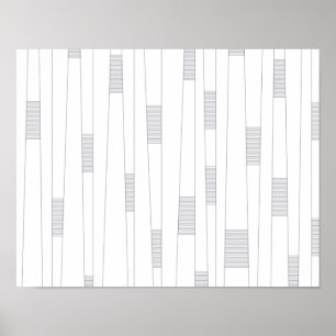 Simple, minimal, modern line graphic pattern poster