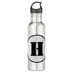 SIMPLE MINIMAL MODERN MONOGRAM ELEGANT STYLE CHIC  710 ML WATER BOTTLE