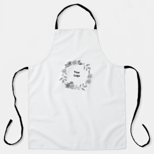 SIMPLE MINIMAL MODERN MONOGRAM ELEGANT STYLE CHIC  APRON