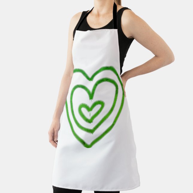 SIMPLE MINIMAL MODERN MONOGRAM ELEGANT STYLE CHIC  APRON (Insitu)