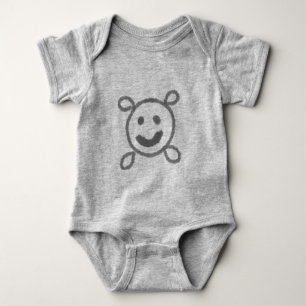 SIMPLE MINIMAL MODERN MONOGRAM ELEGANT STYLE CHIC BABY BODYSUIT