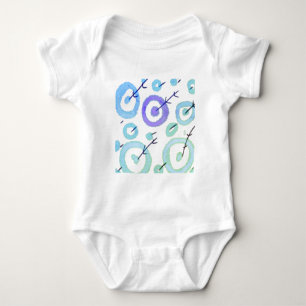 SIMPLE MINIMAL MODERN MONOGRAM ELEGANT STYLE CHIC  BABY BODYSUIT