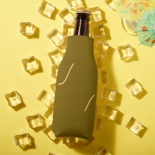 SIMPLE MINIMAL MODERN MONOGRAM ELEGANT STYLE CHIC  BOTTLE COOLER (In Situ Summer)