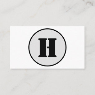 SIMPLE MINIMAL MODERN MONOGRAM ELEGANT STYLE CHIC BUSINESS CARD