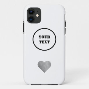 SIMPLE MINIMAL MODERN MONOGRAM ELEGANT STYLE CHIC iPhone 11 CASE