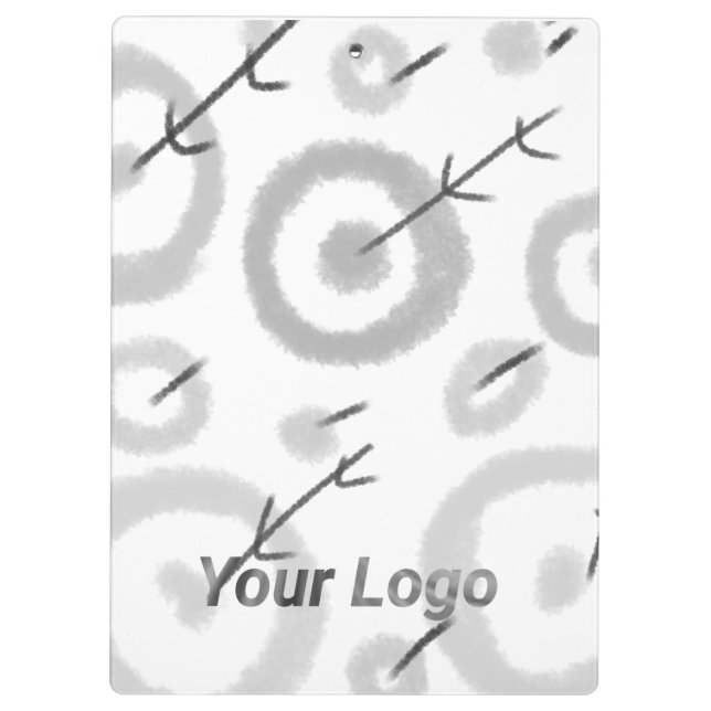 SIMPLE MINIMAL MODERN MONOGRAM ELEGANT STYLE CHIC  CLIPBOARD (Back)