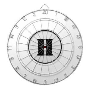 SIMPLE MINIMAL MODERN MONOGRAM ELEGANT STYLE CHIC DARTBOARD
