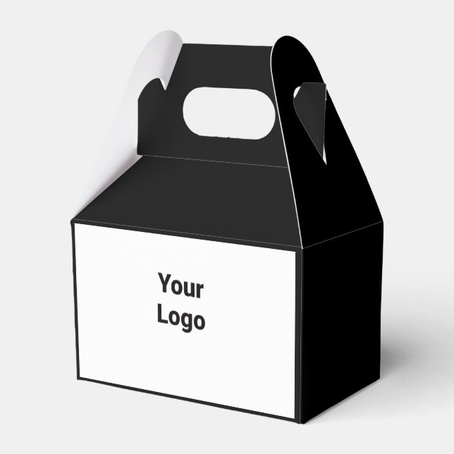 SIMPLE MINIMAL MODERN MONOGRAM ELEGANT STYLE CHIC  FAVOUR BOX (Front Side)