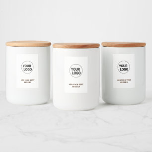 SIMPLE MINIMAL MODERN MONOGRAM ELEGANT STYLE CHIC FOOD LABEL