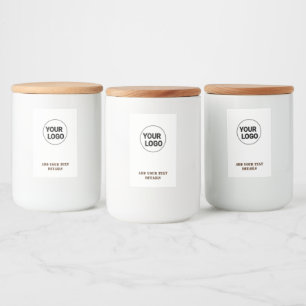 SIMPLE MINIMAL MODERN MONOGRAM ELEGANT STYLE CHIC  FOOD LABEL