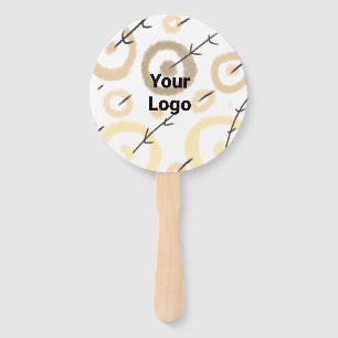 SIMPLE MINIMAL MODERN MONOGRAM ELEGANT STYLE CHIC HAND FAN
