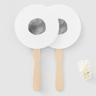 SIMPLE MINIMAL MODERN MONOGRAM ELEGANT STYLE CHIC HAND FAN