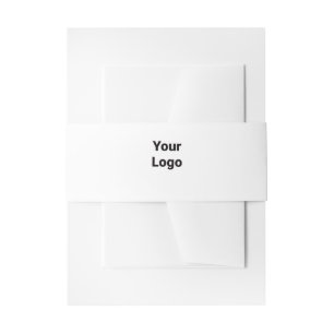 SIMPLE MINIMAL MODERN MONOGRAM ELEGANT STYLE CHIC INVITATION BELLY BAND