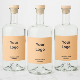 SIMPLE MINIMAL MODERN MONOGRAM ELEGANT STYLE CHIC LIQUOR BOTTLE LABEL