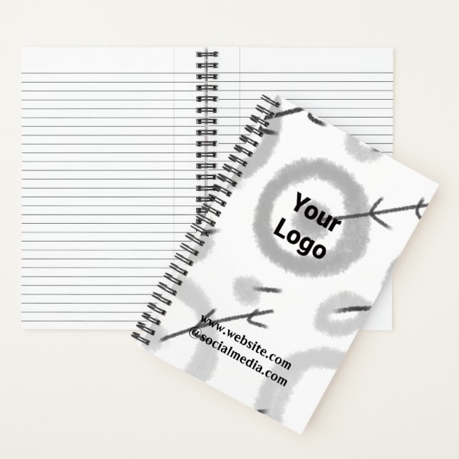 SIMPLE MINIMAL MODERN MONOGRAM ELEGANT STYLE CHIC  NOTEBOOK (Inside)