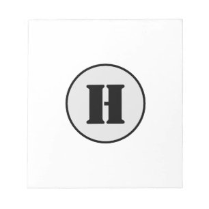 SIMPLE MINIMAL MODERN MONOGRAM ELEGANT STYLE CHIC NOTEPAD