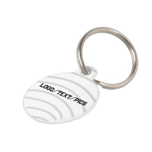 SIMPLE MINIMAL MODERN MONOGRAM ELEGANT STYLE CHIC PET TAG
