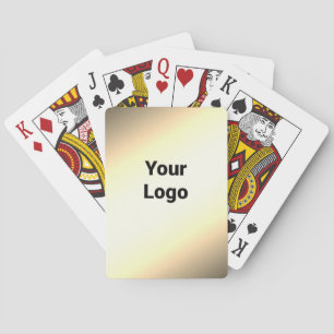 SIMPLE MINIMAL MODERN MONOGRAM ELEGANT STYLE CHIC PLAYING CARDS