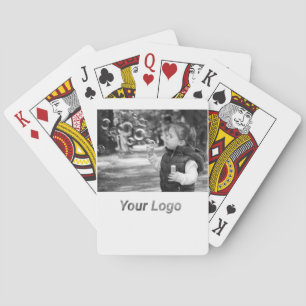 SIMPLE MINIMAL MODERN MONOGRAM ELEGANT STYLE CHIC PLAYING CARDS